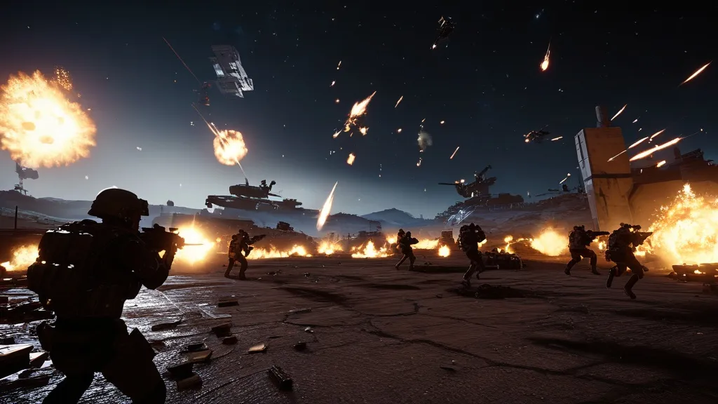 A futuristic soldier holding a high-tech rifle in a digital battlefield, showcasing cutting-edge gear and weapons, representing the warzone meta 2025.