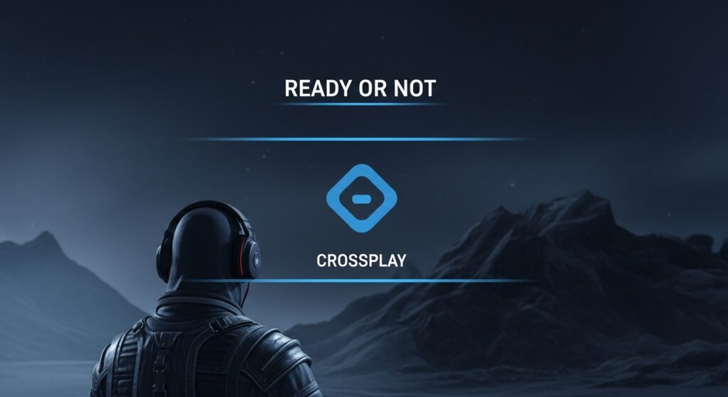 Ready or Not crossplay setting turned on in menu.