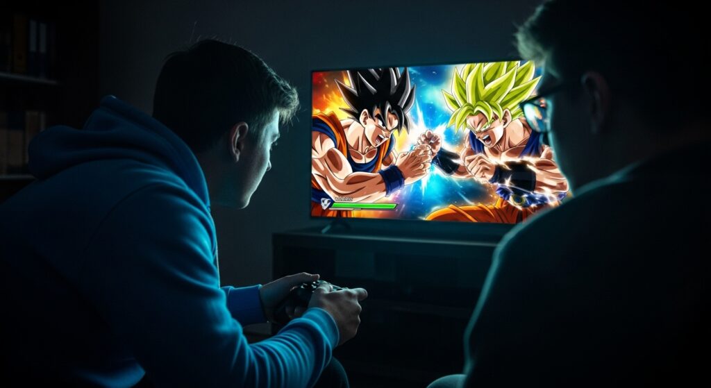 Immersive multiplayer moment showing players experiencing Sparking Zero’s intensity together.